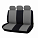 Чехлы для сидений универсал. "RS-2k", передн./задн.(9 предм.), полиэстер, черн./сер. airline ACS-PP-07 
