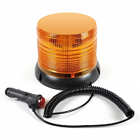 Маяк проблесковый светодиодный PLUS, 15Вт, 30LED, 12/24В, 2 режима, магнитное/болтовое крепление, штекер прикуривателя, D-160мм, H-125мм МП-серия