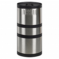 Глушитель универсальный (овальный) D=150x210, L=460, d=63 (1 вход 1 выход с камерой) (нержавеющая сталь)