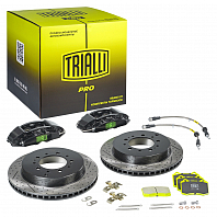 Комплект тормозов для автомобилей Toyota Land Cruiser 200 (15-) задний (R18) (суппорт+диск+колодка+шланг)