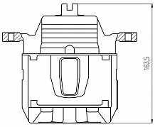 Суппорт тормозной для автомобилей Infiniti FX (02-) передний левый d=64мм