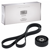 Ремкомплект привода для автомобилей ГАЗ/УАЗ (ЗМЗ-405/406/409) с ГУР (6PK1370 + ролик)