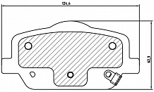 Колодки тормозные дисковые задние (керамические) для автомобилей Voyah Dream (21-)/Zeekr 009 (22-) [серия PRO]