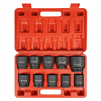 Набор головок ударных 3/4"DR L=56мм, 10пр. (24-46мм) пласт. кейс.
