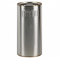 Глушитель универсальный (овальный) D=125x175, L=380, d=52-43 (1 вход 2 выхода) (нержавеющая сталь)