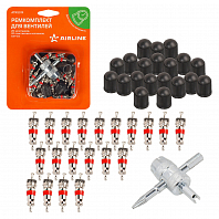 Ремкомплект для вентилей (20 золотников, 20 пласт. колп., 1 метчик) в блистере