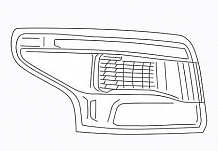 Фонарь задний для автомобилей Nissan Qashqai J11 (13-) внешний, левый