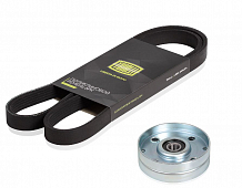 Ремкомплект привода для автомобилей Nissan Almera N16 (00-) 1.5i/1.6i/1.8i AC+ (6PK1110+ролик d84)