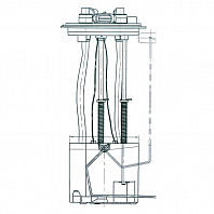 Модуль топливозаборника для автомобилей ГАЗ ГАЗель Бизнес/Next с дв. Cummins 2.8D (с предпуск. подогрев.)