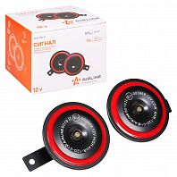 Сигнал звуковой дисковый 100мм 335/400Гц 110дБ 12В LOW/HIGH, кмпл. 2 шт.