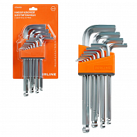 Набор ключей шестигранных с шаром 12пр. (1.5-14мм) пласт.подвес