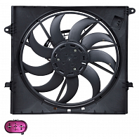 Электровентилятор охлаждения для автомобилей Hyundai Santa Fe IV (19-) 2.2D [D4HB] (с кожухом)