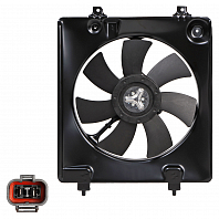 Электровентилятор кондиционера для автомобиля Honda CR-V III (06-) 2.0i (с кожухом)