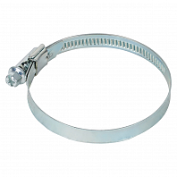 Хомут 50-70/9мм, червячный, усиленный, W1(оцинк), 1 шт.