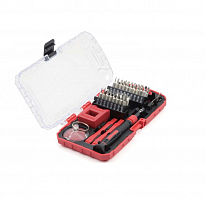 Инструмент для точных работ, набор 43пр. (рукоятка,биты PH,SL,TORX,HEX), пласт. кейс