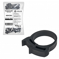 Хомут 26-31/9 мм, силовой зубчатый замок, пластик (ПА66) черный