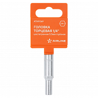 Головка торцевая 1/4" шестигранная 5.5мм глубокая, пласт.подвес