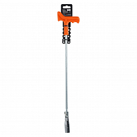 Ключ свечной Т-образный карданный 16мм, 500мм PRO пласт.рукоятка, резиновый фиксатор