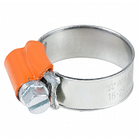 Хомут 16-25/11,7мм, червячный PRO, усиленный, W1(оцинк.), 1 шт.