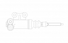 Цилиндр сцепления для автомобилей ГАЗ 66, 3307 рабочий (со штоком)