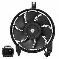 Электровентилятор кондиционера для автомобилей Toyota Land Cruiser 200 (07-)/Lexus LX 570 (07-) (с кожухом)