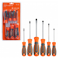Набор отвёрток 6пр. (SL3-SL6, PH0-PH1), блистер