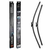 Щетки стеклоочистителя комплект 650/550мм (26"/22") бескаркасные с креплением "Push Button 16 mm", 2 штуки МП-серия