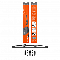 Щетка стеклоочистителя 300 мм (12") задняя каркасная, 5 адаптеров