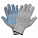 Перчатки трикотажные ХБ с ПВХ покрытием, двойн., серые, (1 пара) 7,5 класс/125г., мод.602 airline ADWG030 