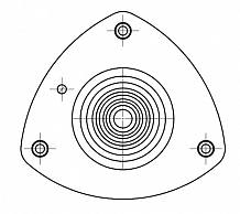 Опора амортизатора для автомобилей Honda CR-V II (02-)/Civic VII (00-) (передняя с подшипником)