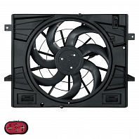Электровентилятор охлаждения для автомобилей Jetour Dashing (22-)/X90 Plus (21-) 1.5T/1.6T/2.0T (с кожухом)