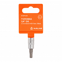 Головка 1/4"DR со вставкой HEX 5мм, L=37мм