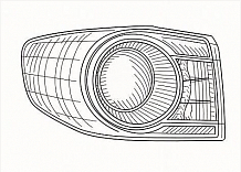 Фонарь задний для автомобилей Toyota Corolla E15 (06-) рестайлинг, внешний, левый