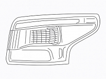 Фонарь задний для автомобилей Nissan Qashqai J11 (13-) внешний, правый
