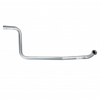 Труба приёмная для автомобилей ЗИЛ 130/431410 дв. V6.0 /433360 дв. 508 правая (кривая) (алюминизированная сталь)