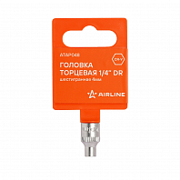 Головка торцевая 1/4" DR шестигранная 4мм, пласт. подвес