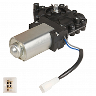 Моторедуктор стеклоподъемника для автомобилей Лада 2109/2110-2112/2113-2115 (левый) (тип КЗАЭ)