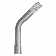 Труба с гибом развальцованная d=43, угол 45 (алюминизированная сталь)