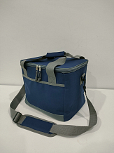 Сумка-холодильник (термосумка) 30л, 38*25*32см, цвет синий/серый