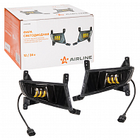 Фары противотуманные светодиодные для Лада Priora 21704, 32Вт (16Вт x 2), H11, Белый/Желтый, регулируемая СТГ, комплект 2 шт.