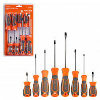 Набор отвёрток 8пр. (SL3-SL6, PH0-PH2), блистер