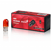 Лампа накаливания жёлтая 24V 21/5W W3X16Q 2-х конт. бесцокольная