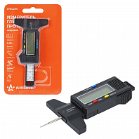 Измеритель глубины протектора шин цифровой 25мм, шаг 0.1мм, пластиковый, блистер