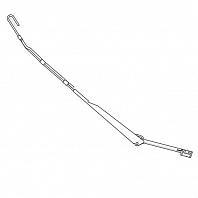 Рычаг стеклоочистителя для автомобилей ГАЗ Газель Next/Газон Next (лев., 670 мм, крюк)