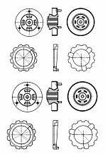 Комплект опор амортизаторов для автомобилей BMW 5 E39 (95-) (задних) (2 шт.)
