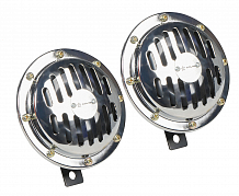 Сигнал звуковой дисковый 125мм 340/420Гц 118дБ 12В LOW/HIGH, кмпл. 2 шт.