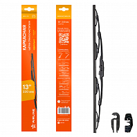 Щетка стеклоочистителя 330 мм (13") каркасная, 2 адаптера