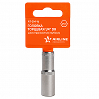 Головка торцевая 1/4"DR шестигранная 11мм, L=50мм пласт.подвес