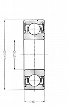 Подшипник коленвала и вала вторичного КПП для автомобиля ГАЗ 3110/3302