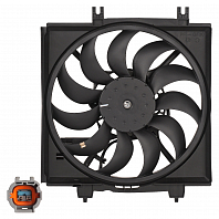 Электровентилятор кондиционера для автомобилей Subaru Forester (S13) (12-) (с кожухом)